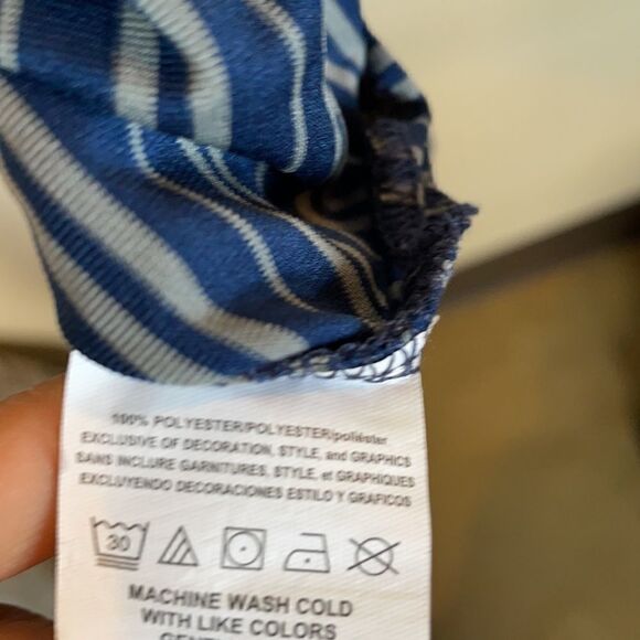 NFL Men’s Patriots Authentic Team Apparel Blue & White Polo w/Logo (XL) - Picture 5 of 14